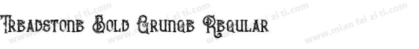 Treadstone Bold Grunge Regular字体转换